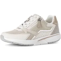Gabor Damen Sneaker Frauen Halbschuhe,Wechselfußbett,Sportschuhe,Freizeitschuhe,Turnschuhe,Laufschuhe,oasi/Ivory Kombi,39 EU / 6 UK