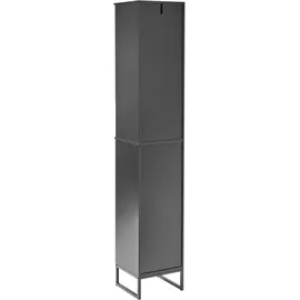 Beliani Badezimmerschrank Miscanti 30 x 170 cm Braun/Bronze