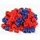 Handelsagentur Sieboldt Steckwürfel rot/blau 1,7 cm