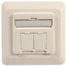 EFB-Elektronik Datendose Cat.6A 500MHz rechts/links, Unterputz, 2xRJ45, RAL9010