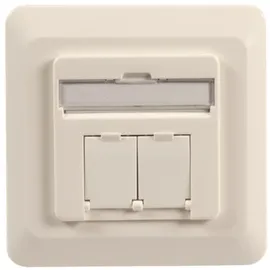 EFB-Elektronik Datendose Cat.6A 500MHz rechts/links, Unterputz, 2xRJ45, RAL9010