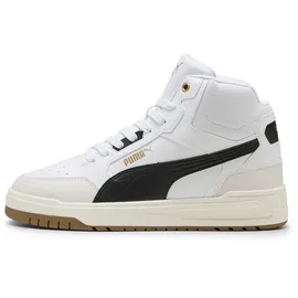 Puma Shuffle Downtown Mid Herren Weite E Weiß/Schwarz/Vapor Gray 44,5