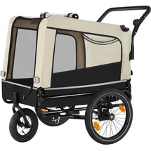 Tectake Hundeanhänger Beige 2018