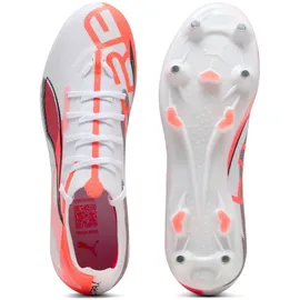 Puma Ultra 5 Match Stollenschuhe Herren White/Black/Glowing Red 40
