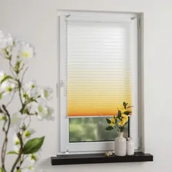 LIEDECO Klemmfix Plissee, orange, Farbverlauf