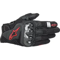 Alpinestars SMX-1 Air V2 Handschuhe - Schwarz/Neon-Rot / 3XL
