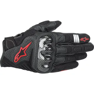 Alpinestars SMX-1 Air V2 Handschuhe - Schwarz/Neon-Rot / 3XL
