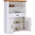 Interlink Vitrine Maluno 117,2 x 41 x 163 cm Weiß