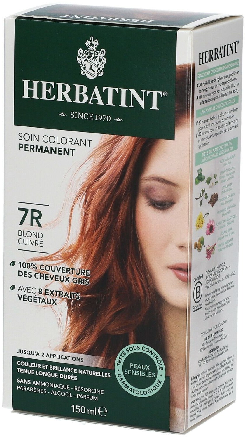 Herbatint® 7R Kupferblond permanent Haar Coloration