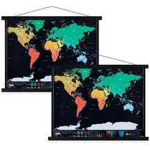 luxuskollektion Bilderrahmen modern schwarz A4 2er Set