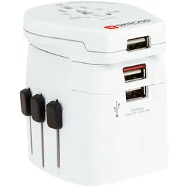 SKROSS Reiseadapter 3xUSB Weiß
