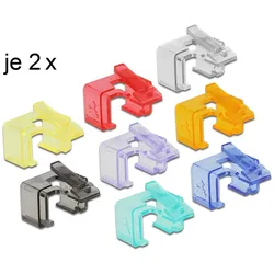 Delock RJ45 Repair Clip Starter Set - Netzwerkanschluss Reparatur-Clip - diverse