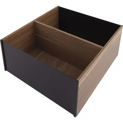 BLUM AMBIA-LINE Frontauszugsrahmen für Nennlänge ab 270 mm - Holzdesign - Tennessee Nuss/carbonschwarz matt