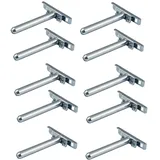 10x Tablarträger unsichtbar Regal Boden-Träger Regalträger Wand Montage Tablar