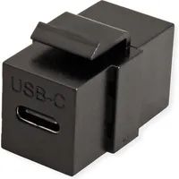 Value USB Typ C Keystone Modul, schwarz