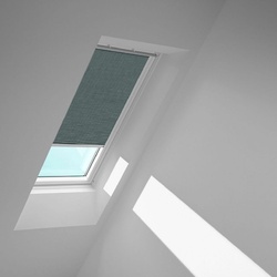 VELUX Rollo Blaugrau 4170, 55x118 cm (C06), Aluminiumschiene,Elektro,GGU,VELUX