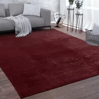 Paco Home Cadiz 630 Kurzflorteppich 300 x 400 cm rot