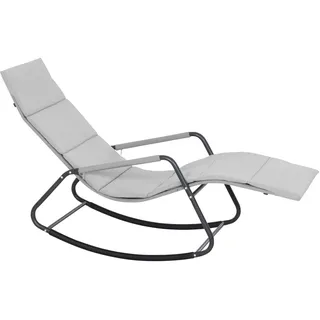 Siena Garden Aliano Schaukelliege 143 x 57 x 84 cm Anthrazit matt/Hellgrau