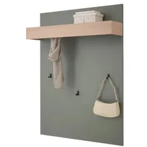 furn.design Garderobenpaneel Center 100 x 135 cm Salbeigrün/Eiche