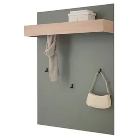 furn.design Garderobenpaneel Center 100 x 135 cm Salbeigrün/Eiche