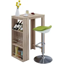 VCM Bartisch 80 x 50 cm Braun