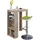 VCM Bartisch 80 x 50 cm Braun