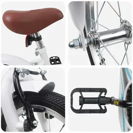 vidaXL Kinderfahrrad 16 Zoll weiß