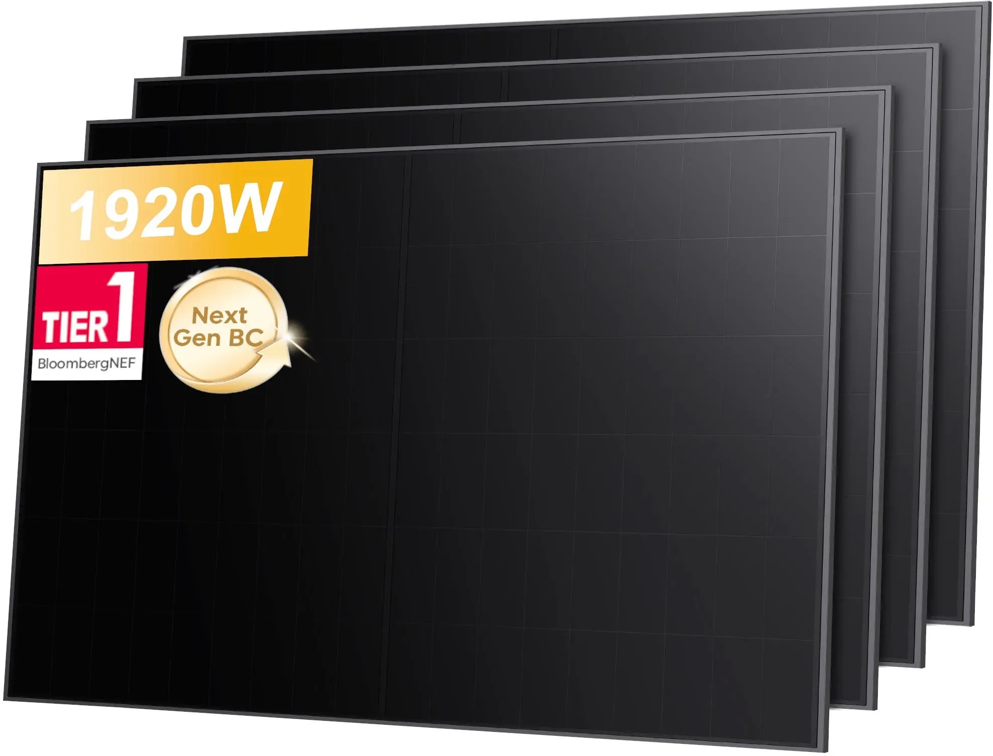 Sunpro 480Wp BC Bifaziale Full Black Solarmodule für Balkonkraftwerke Photovoltaik Glas-Glas, by Powerness - 4 Stücke / Powerness Express (Lieferzeit: 5-14 Werktage)