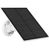 Solarpanel für Überwachungskamera Aussen Akku, 5W Solarmodul für DC 5V Outdoor Akku Kamera, Solarpanel mit Micro USB und USB-C Anschluss, Verstellbarer Bügel, IP65 Wasserdicht, 9,8ft Kabel