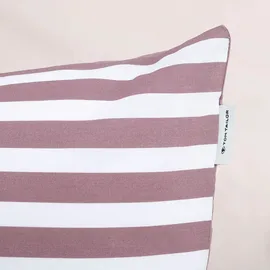 Tom Tailor MEDIUM STRIPES Lila 135 x 200 cm + 2 x 80 x 80 cm