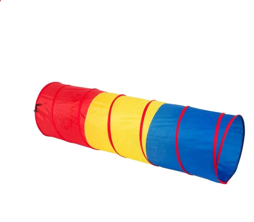 Krabbeltunnel für Kinder 50 cm Durchmesser, 185 cm Länge, faltbar, Polyester, mit Transporttasche - Spordas - Motorikfördernd