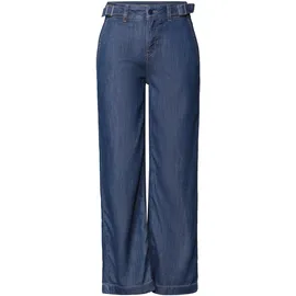 STREET ONE High Waist Wide Leg Jeans im Loose Fit Dark Blue Washed 28 - 28W / 26L