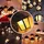Lumiled Lichterkette Laterne Solar außen 10 Laterne LEDs 3,8 Meter Warmweiß 3000K Solarlichterkette Laternen Outdoor Lichterketten Hochzeit Balko... - Schwarz