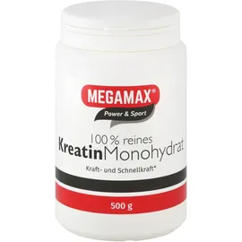 MEGAMAX Kreatin Monohydrat 100% Pulver 500 g