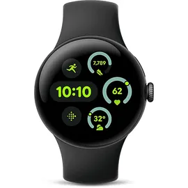 Google Pixel Watch 3 41 mm Bluetooth  matte black Sportarmband obsidian