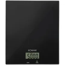 Bomann KW 6085 CB Schwarz Arbeitsplatte Rechteck Elektronische Küchenwaage