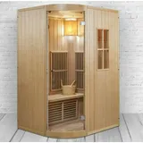 XXL Luxus Infrarotsauna+Infrarotkabine-Kombi SET Sauna inkl. Saunaofen 2 Pers.