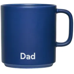 Design Letters - VIP Favourite Porzellan Becher mit Henkel, Dad / midnight blue