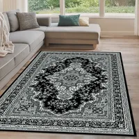 OTTO home Teppich OTTO HOME "Oriental, Made in Belgium" Gr. 8, grau, B:280cm H:7mm L:365cm, Kunstfaser, Teppiche, Teppich, Orient-Optik, mit Bordüre, Teppich, Kurzflor, Weich, Kundenliebling