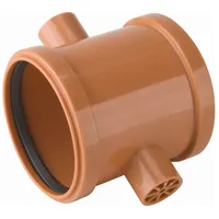 AIRFIT PP-Doppelschiebemuffe Plus DN 125 für KG-Rohr, rotbraun