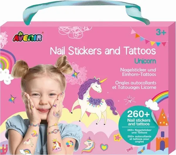 Preisvergleich Produktbild Avenir - Nagelsticker & Tattoos Einhorn