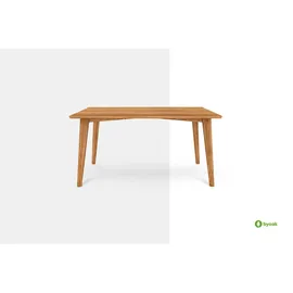 byoak Esstisch GREG aus Massivholz, Naturgeölt ¦ holzfarben ¦ Maße (cm): B: 80 H: 77