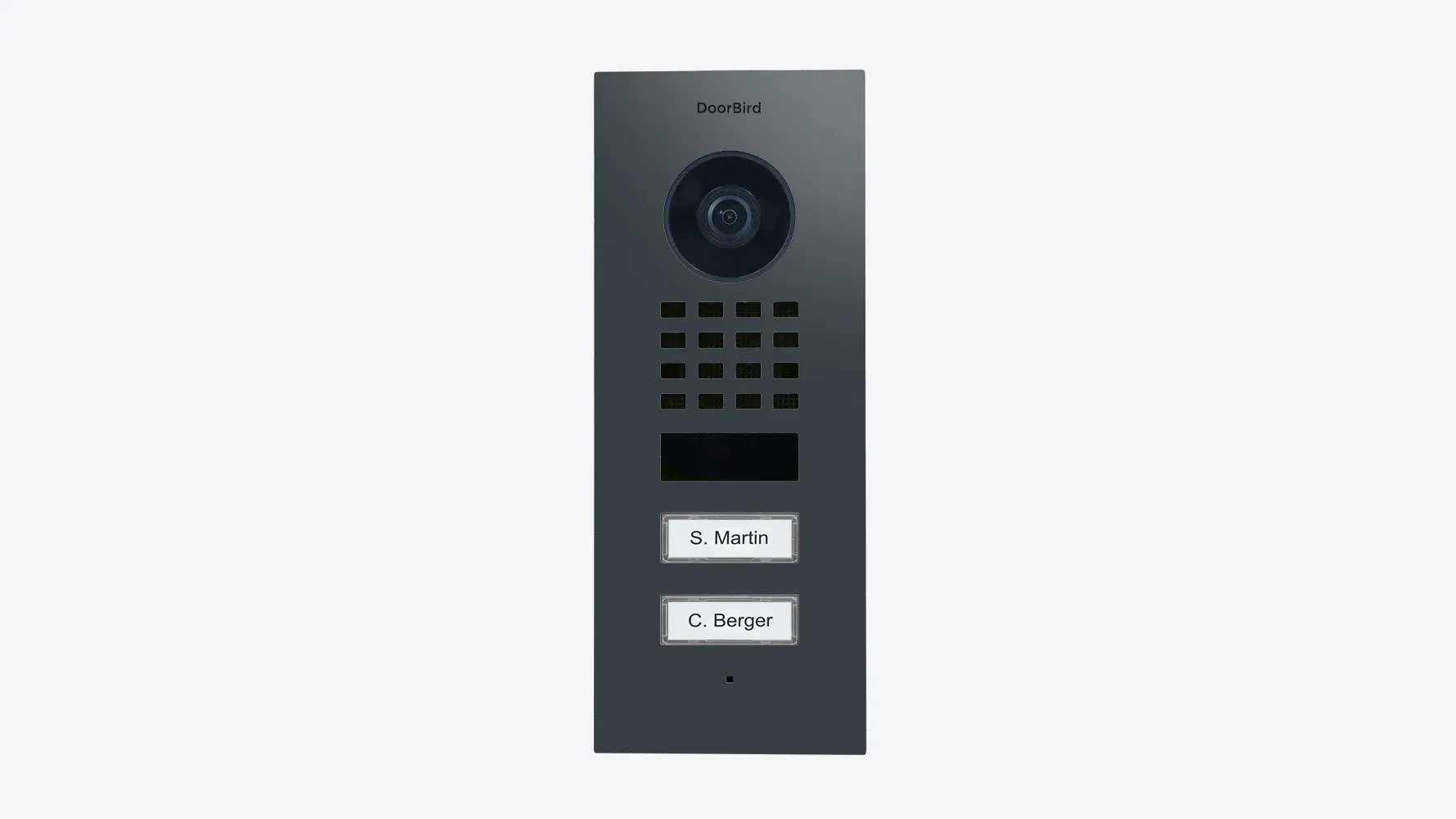 DoorBird D1102V Unterputz IP Video Türsprechanlage Anthrazitgrau seidenmatt