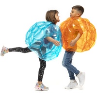 InnovaGoods V0103706 Bumpoy Aufblasbarer Blasenball, Blau und Orange, XL
