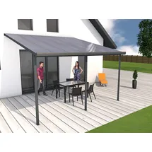Gutta Terrassenüberdachung 426 x 406 cm anthrazit Typ E