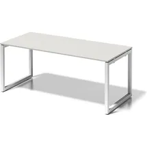 BISLEY Schreibtisch, Cito BxTxH 180x80x74cm Grauweiß, Gestell verkehrsweiß