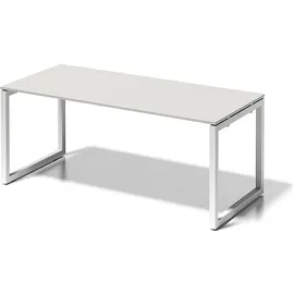 BISLEY Schreibtisch, Cito BxTxH 180x80x74cm Grauweiß, Gestell verkehrsweiß