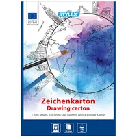 Stylex Zeichenkartonblock 20 St. 190 g/m2 Weiß