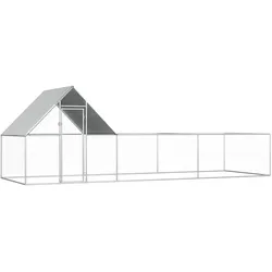 Hühnerstall 6x2x2 m Verzinkter Stahl