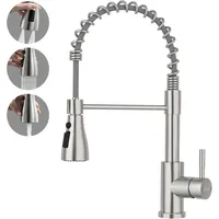 APPASO Wasserhahn Küche, Küchenarmatur Mit Brause Hochdruck, Mischbatterie Mit 3